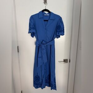 Chico's Embroidered Midi Dress